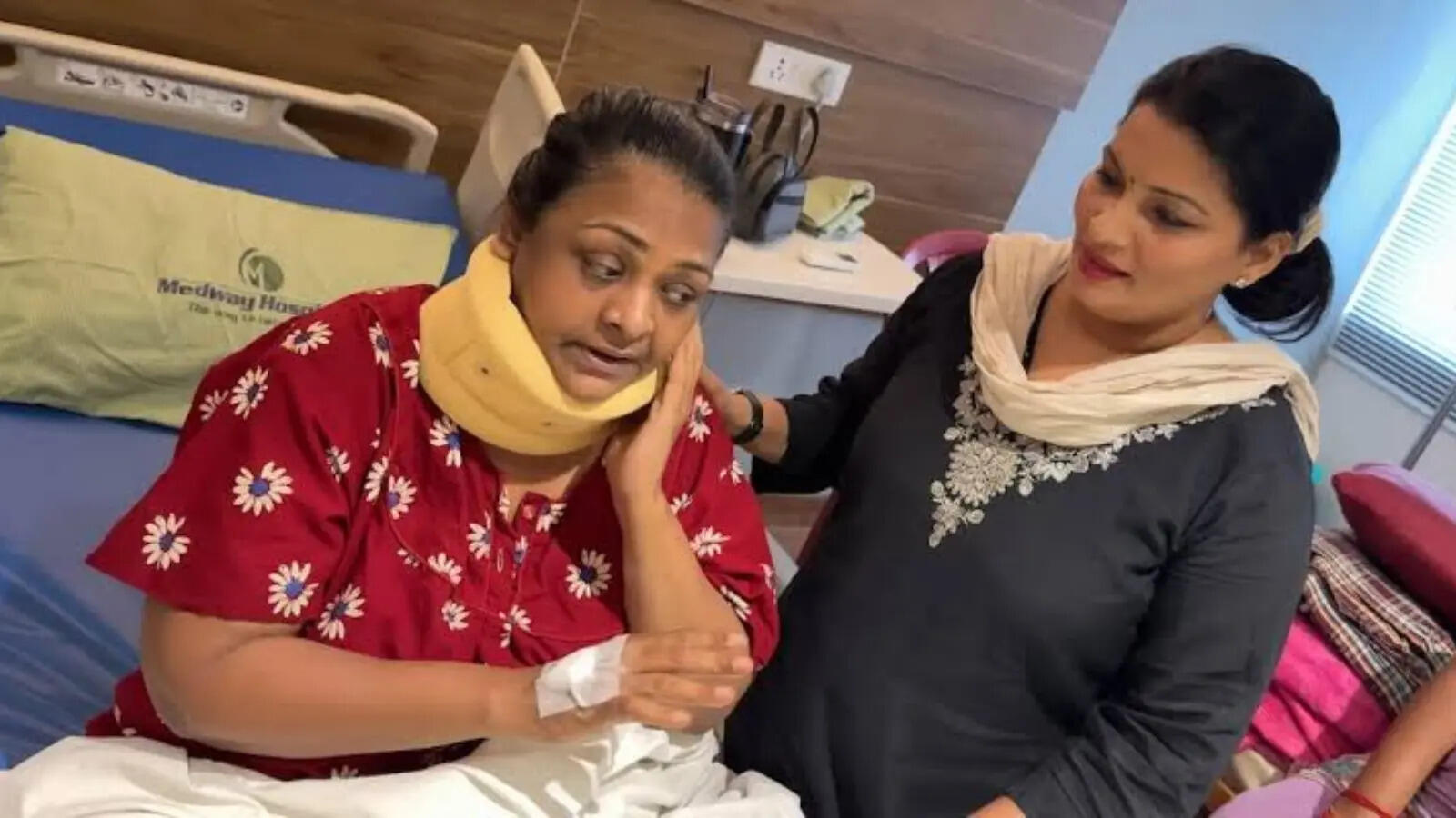 Shakila undergoes neck surgery due to excessive phone usage