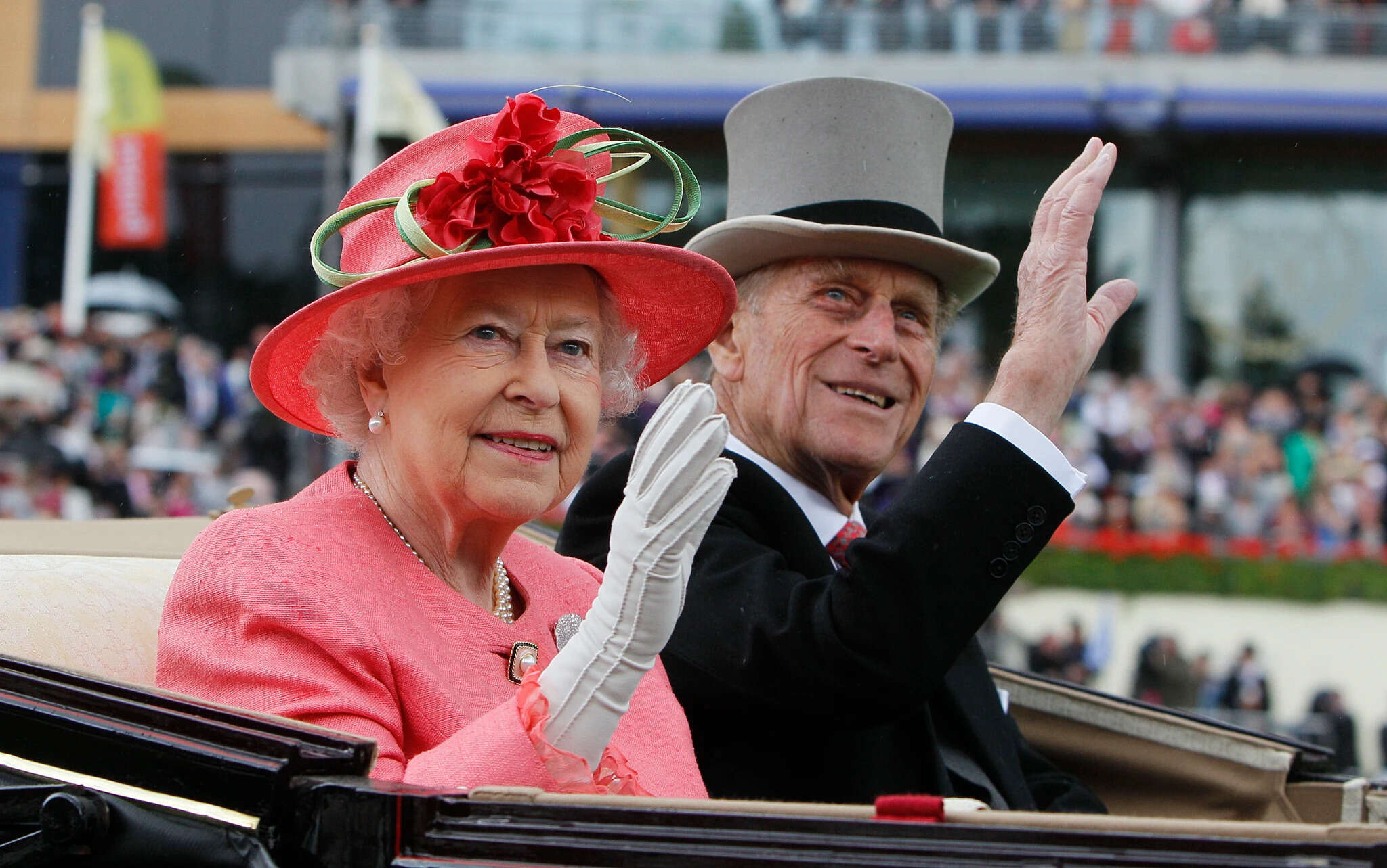 Queen Elizabeth II with Prince Philip in 2011