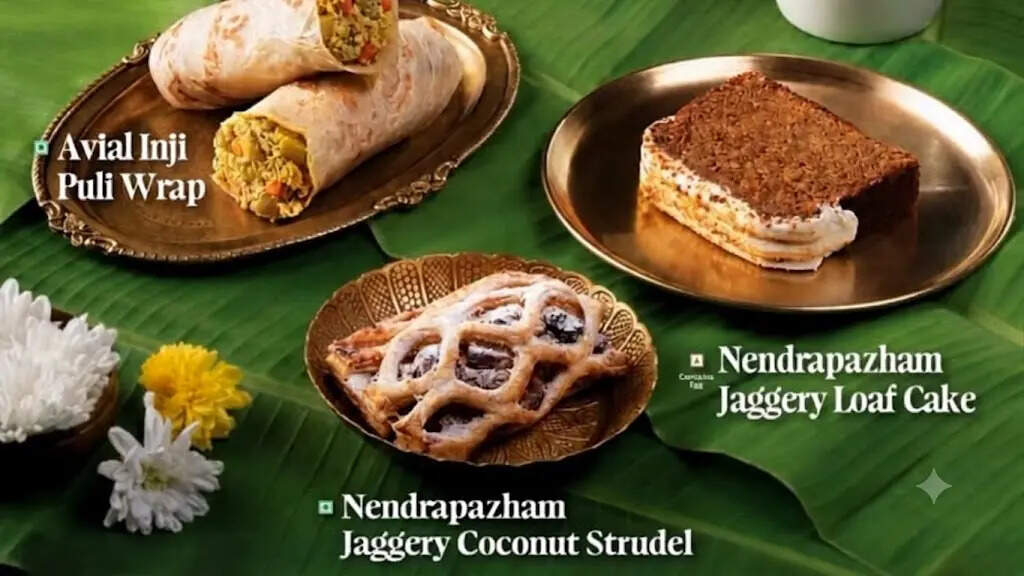 Some of Starbucks’ Onam offerings, featuring Kerala favourites such as Nendran banana, jackfruit and jaggery.