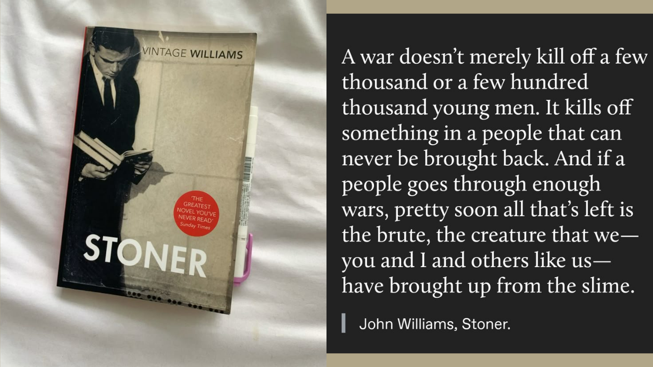 Stoner by John Williams (Credits: Pinterest)