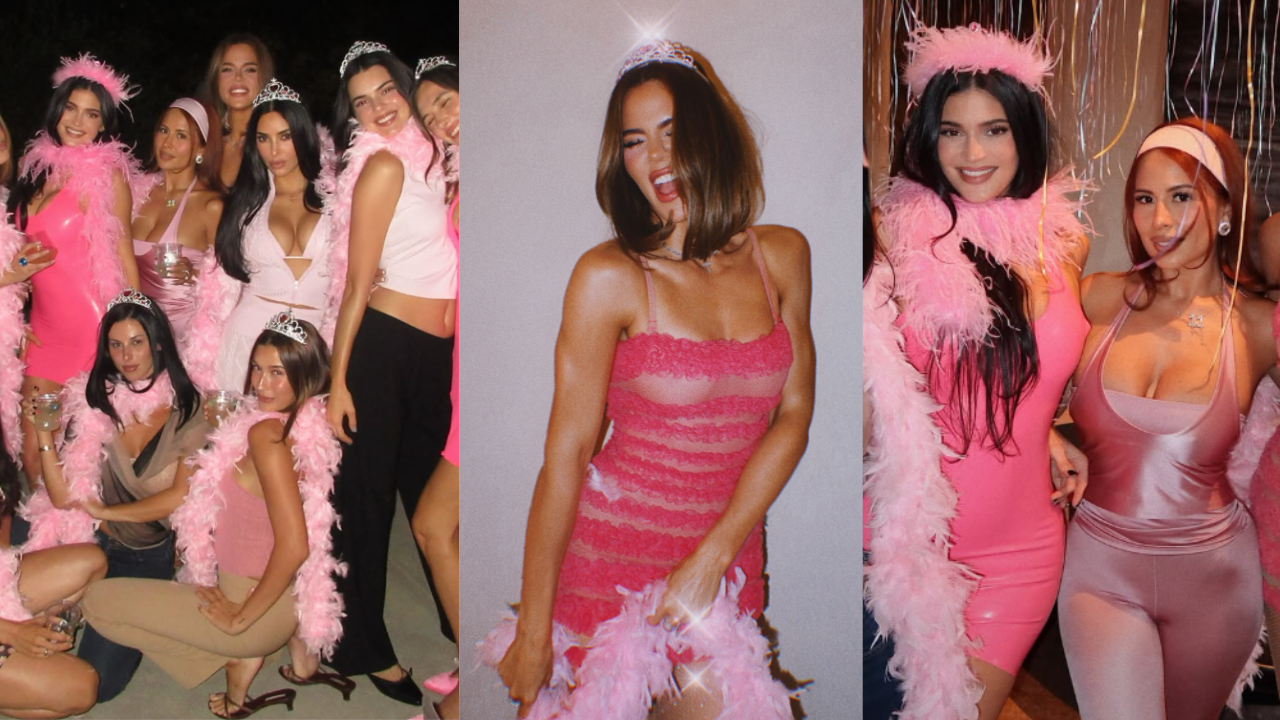 Everyone committed to Kylie Jenner's tacky glam theme (Credit: Instagram)