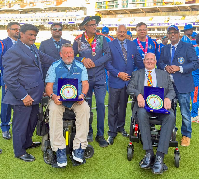 Shyam Sunder Sharma has been associated with the Divyang cricket team for two decades. Photo: Shyam Sharma