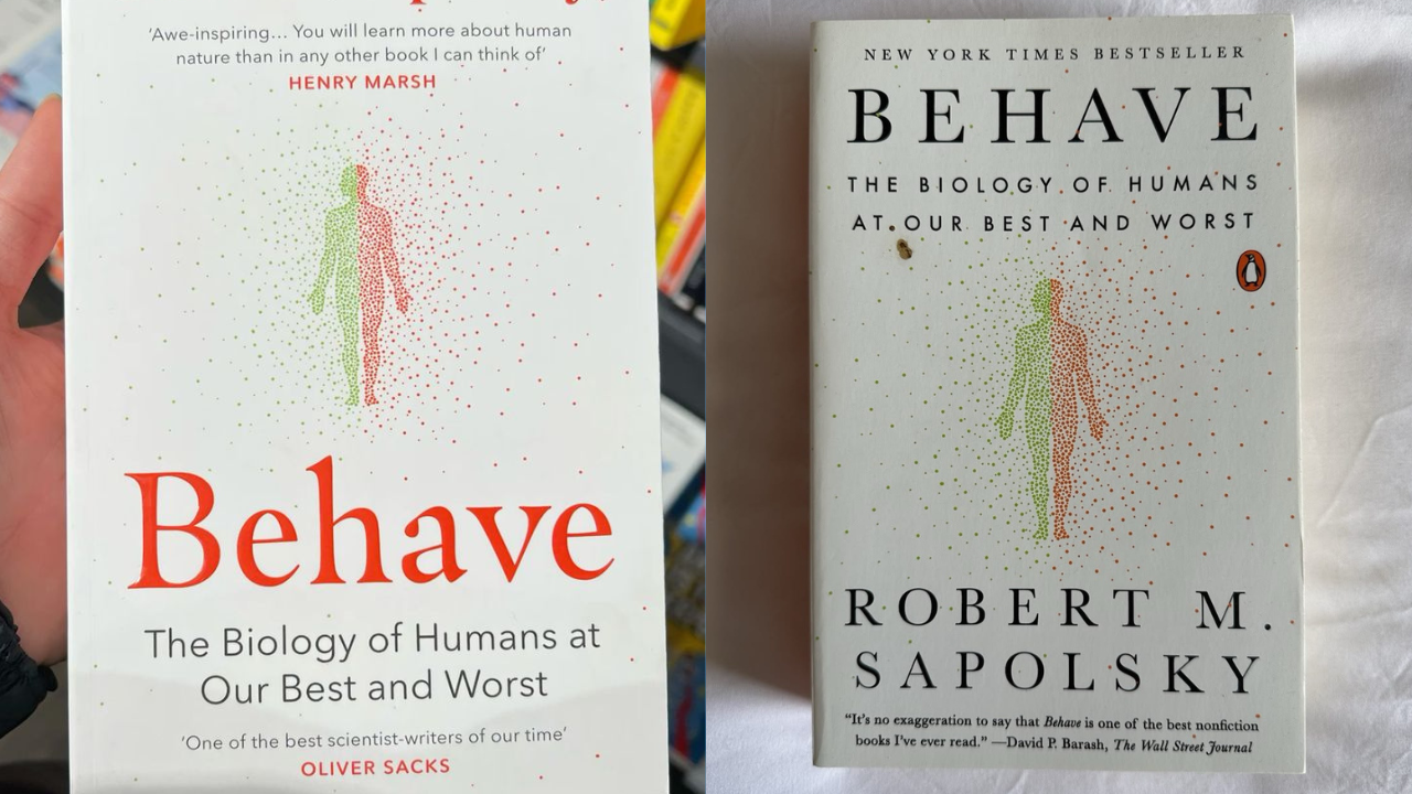 Behave by Robert Sapolsky Sapolsky (Credits: Pinterest)