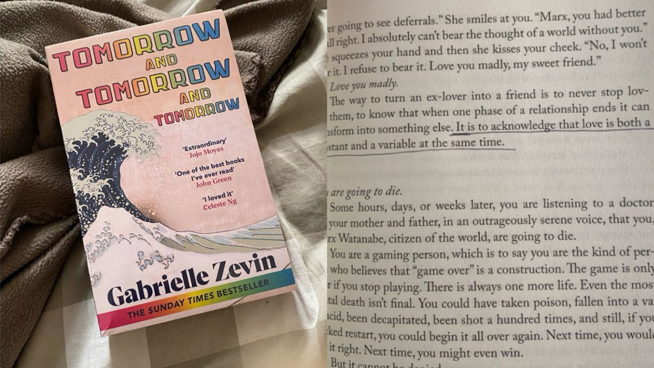 Tomorrow, and Tomorrow, and Tomorrow by Gabrielle Zevin (Credits: Pinterest)