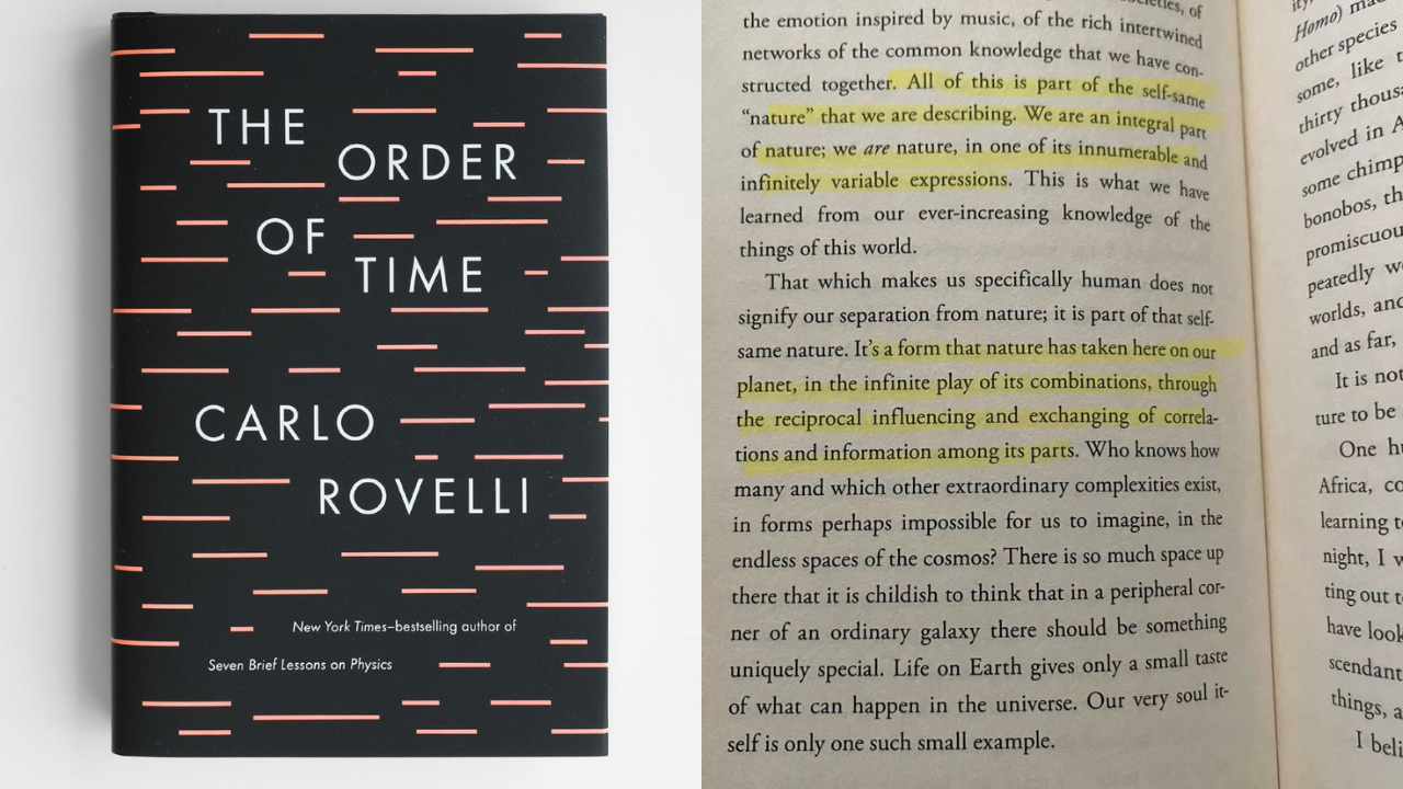 The Order of Time by Carlo Rovelli (Credits: Pinterest)