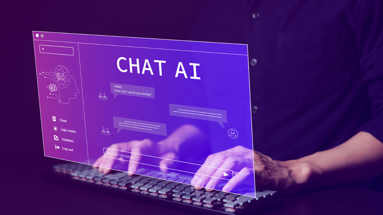 Talking to AI (Credits: Canva)