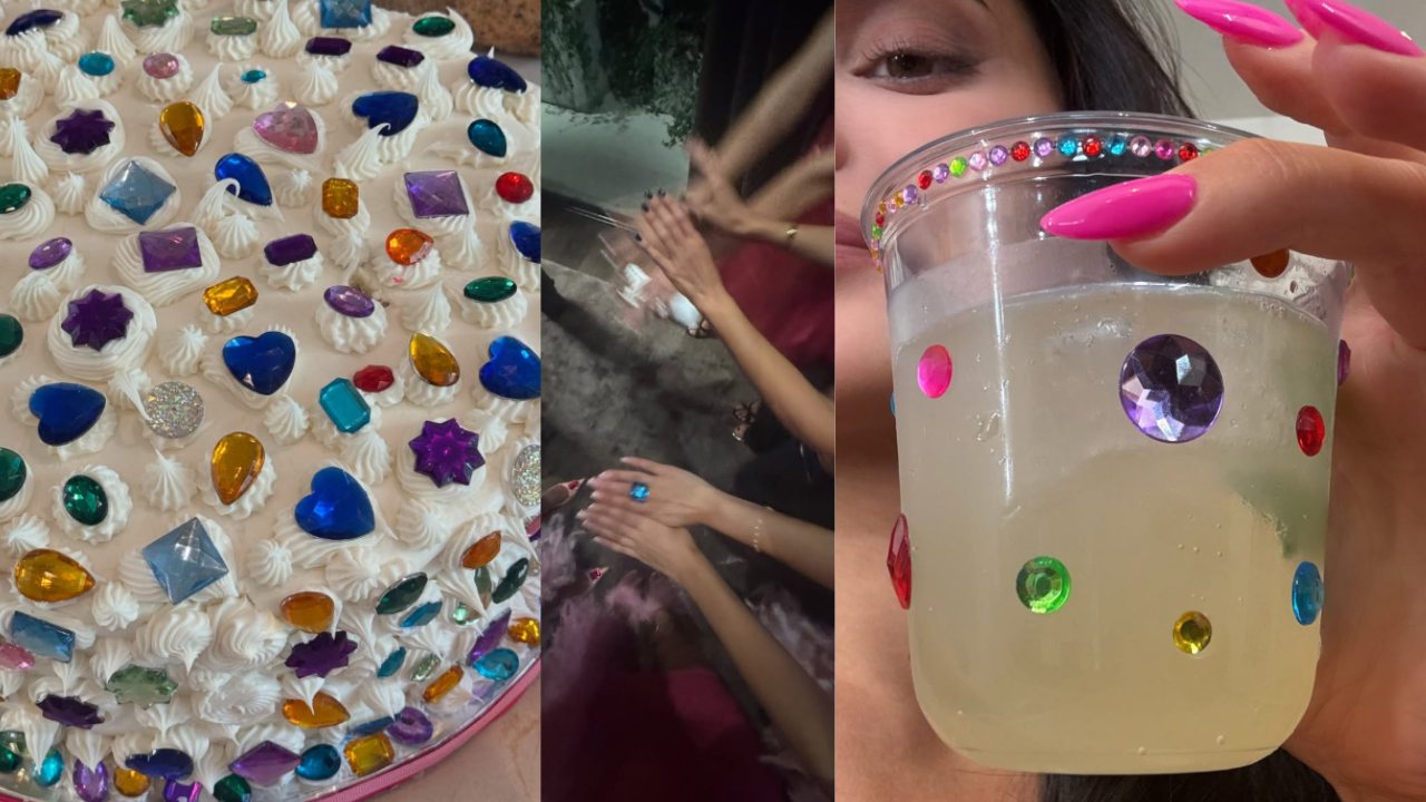 Tacky glam is incomplete without a rhinestone overdose (Credit: Instagram)