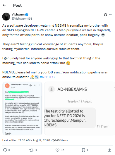 X User on Test City Discrepancy