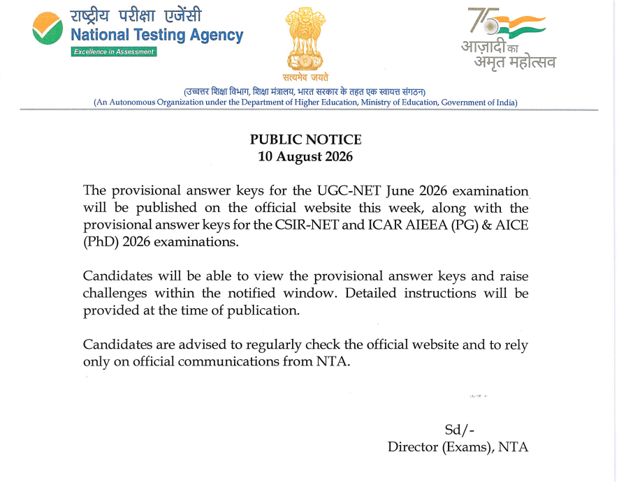 NTA's notice