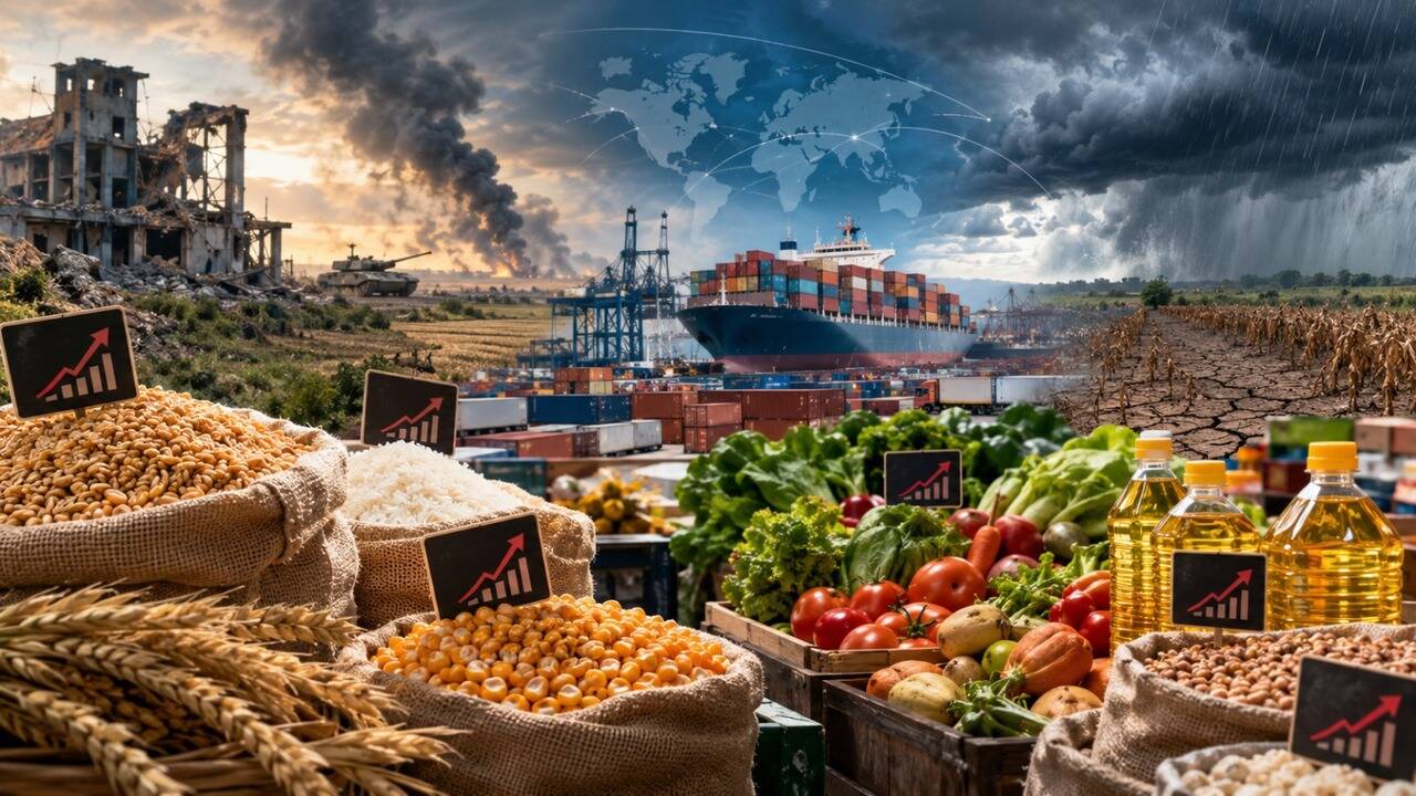 Global Food Prices Surge To Highest Since 2022: War And Weather Fuel Concerns